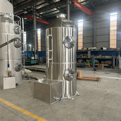 Thiết bị xử lý khí thải công nghiệp Thép không gỉ sương mù axit khói máy lau chùi PP tháp phun