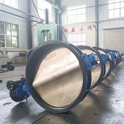 Máy xử lý van bướm sắt mềm tay Wafer loại niêm phong mềm van bướm DN50 100 150 200