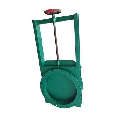 Máy phun cổng dao vuông tay Máy phun cắm tay Flanged DN50 ¢ 500