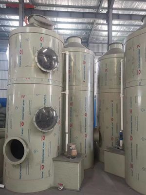 PP ẩm ướt máy rửa khí khử lưu huỳnh tháp khí thải với máy phun